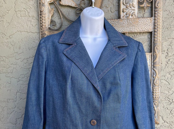 Kemington Express 1970’s Women’s Denim Blazer - image 1