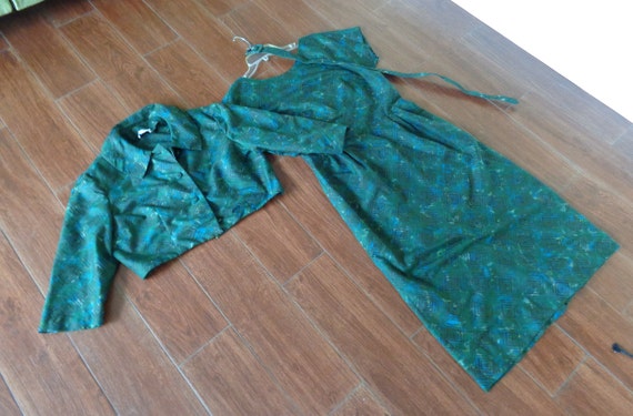 Jerry Gilden VINTAGE 1950's 2 Piece Belted Dress