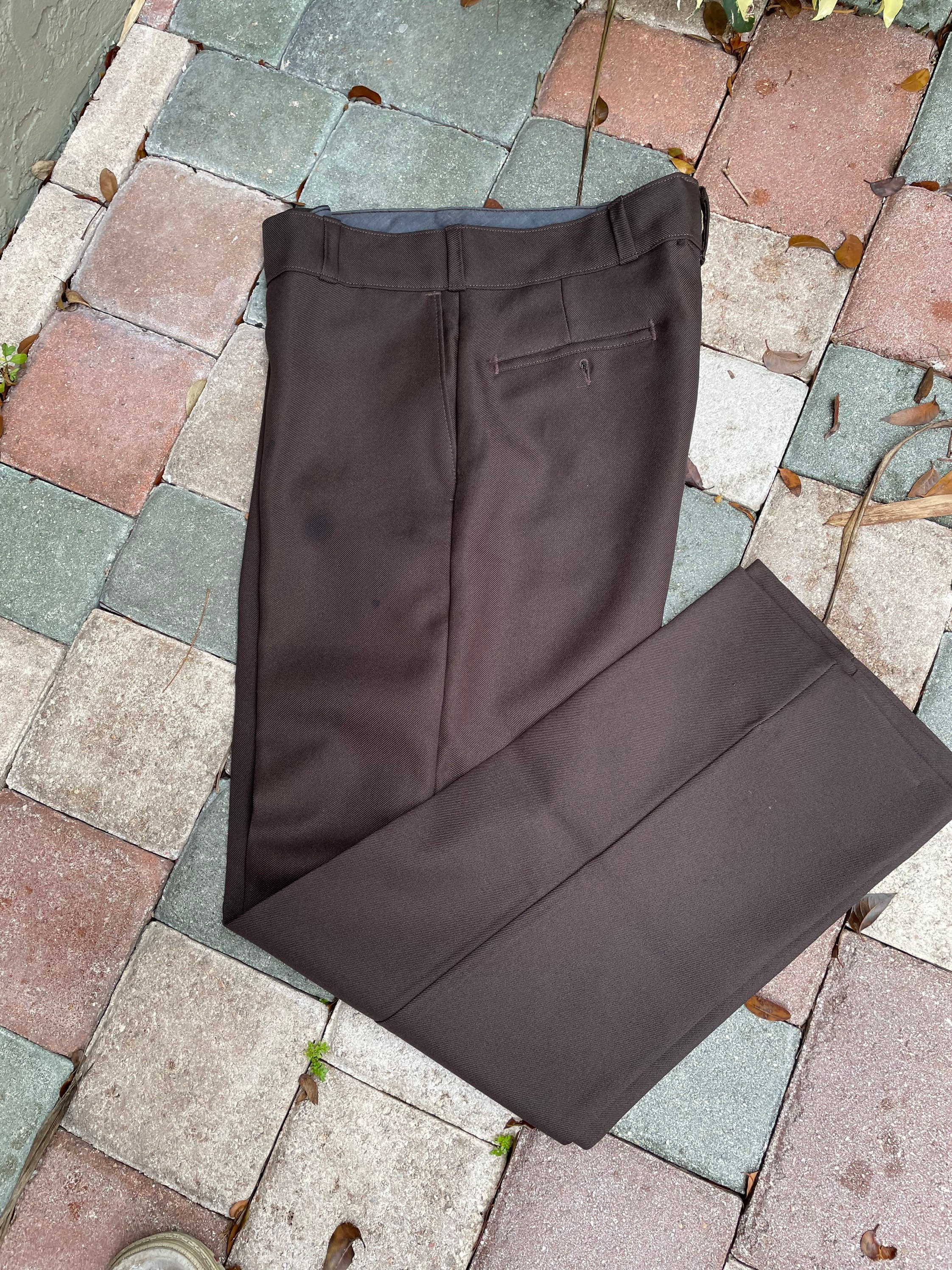 Dickies Mens Vintage 1970s Brown Polyester Pants - Etsy Hong Kong