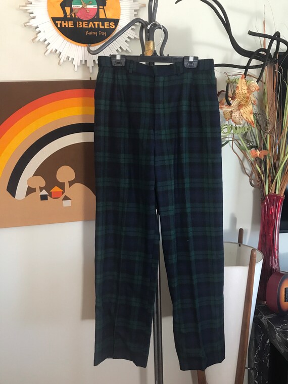 L L Bean 1970s Ladies Plaid Slacks - image 2