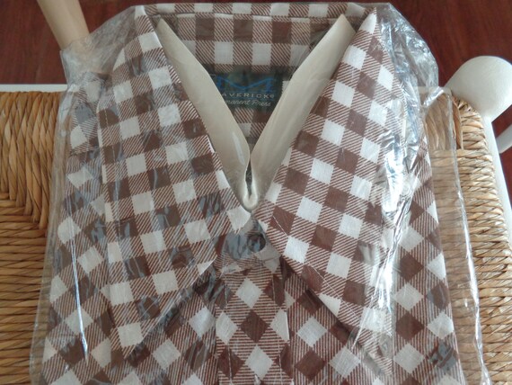 Maverick 1970's NWT Western Style Brown & White G… - image 2