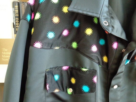 1980s Neon Western Disco Shirt - image 6