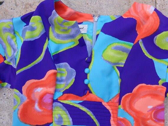 Tori Richard Honolulu 1970's Maxi Dress Hawaiian P