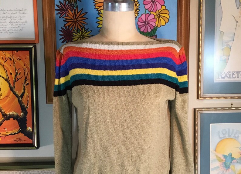 Geoffrey Beene for Chesa 1980’s Women’s Pullover Sweater image 1
