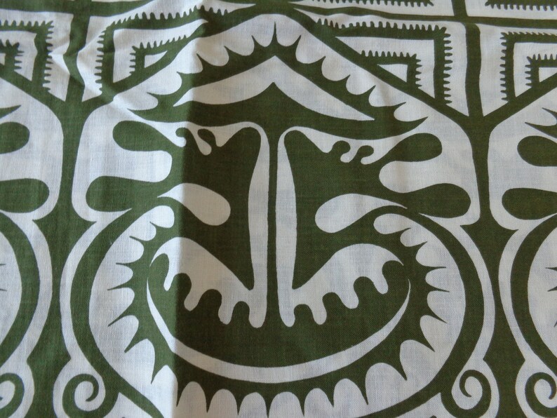 VINTAGE 1980/'s Tiki Print Marmeiko Type Fabric available