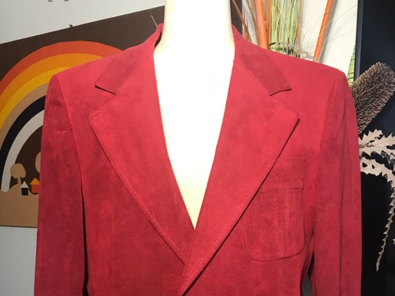 Dale Alan 1970s Rich Cranberry Red 