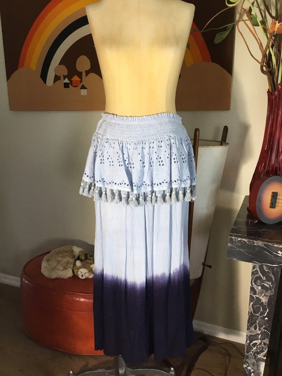 Studio West 1980's Bohemian Gauze Dress/Skirt - Dead … - Gem