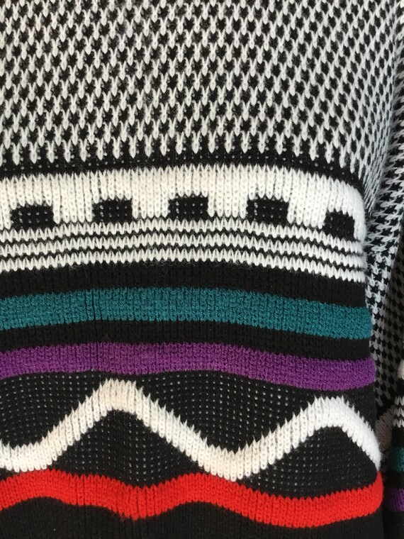 Atlas 1980's Unisex Multi Color Winter Sweater - image 4