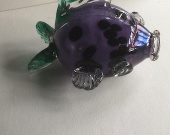Fish, Glass fish, Puffer Fish, Handblown  glass fish