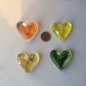 Blown Glass Heart, Valentines ,Blown Glass Heart, Paperweight, Wedding,Stocking Stuffer,  or Party favor