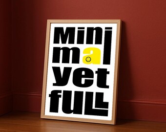 A3 Poster, minimalistischer, moderner Kunstdruck (Digitaler Download)