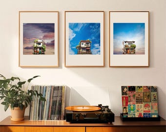 Japanisches Haus Art Print - minimalistisches Wohndekor (Digitaler Download)