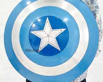 Handmade Captain America Shield: Winter Soldier Cosplay, 22" Aluminum