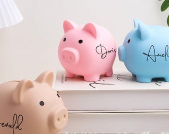 Hucha personalizada con nombre, hucha infantil, regalos de Pascua para niños, hucha, alcancía, regalo de cumpleaños infantil, decoración de guardería, regalo para niños