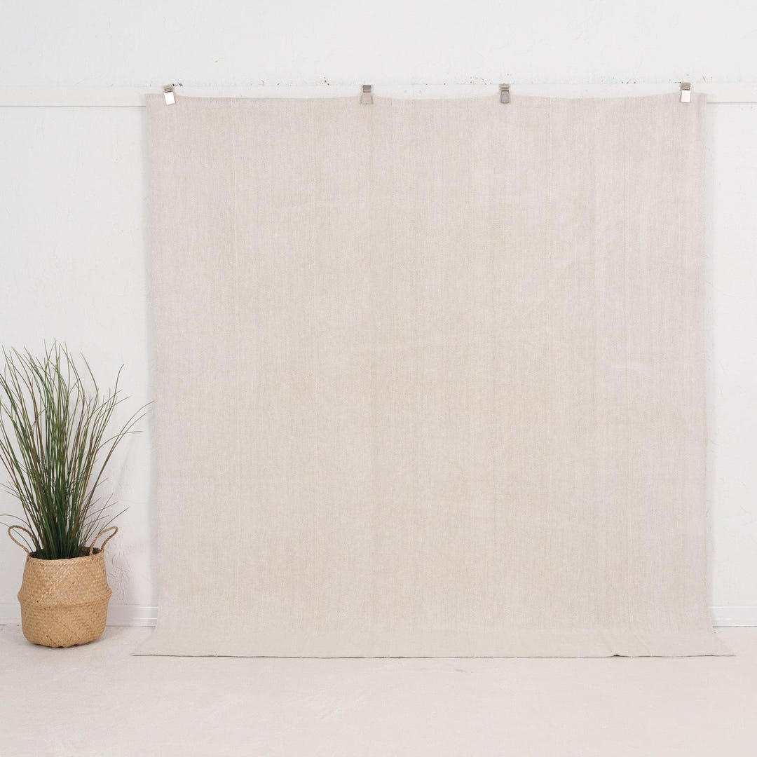 Vintage Square Turkish Rug 7x7, Handmade | White Antique Hemp 1970s ...