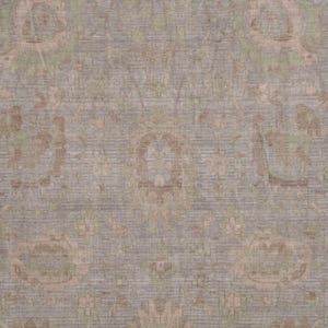 Alfombra turca azul de 8 x 10, alfombra neutra de lana para sala de estar, alfombra oriental, alfombra Oushak, alfombra grande para decoración rústica, 7'11 x 9'11 imagen 2