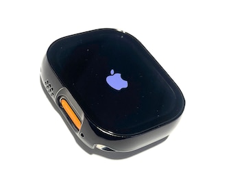 Black gloss Apple Watch Case w/ tempered glass screen protector built in Apple Watch cover Watch case  49mm 41mm 45mm 44mm S-10 42 mm+ 46mm