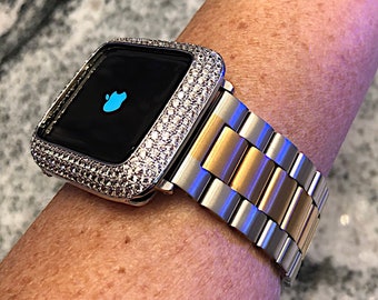 White Gold /gold Apple Watch Band and 