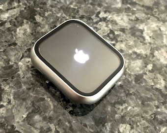 Titanium color 42mm,46mm,45mm 44mm 49mm pc Apple Watch Case w/ tempered glass screen protector Apple Watch protector Apple Watch case