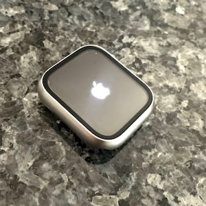 Titanium color Apple Watch case 42mm,46mm and 45mm 44mm 49 Ultra pc Apple Watch Case w/glass screen protector Apple Watch case Apple cover