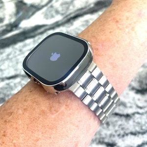 40,41,42,44,49mm Ultra Apple Watch Band in Stainless Steel