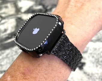 #287 Apple watch -エルメス- ラバーバンド ブラック黒 メンズ