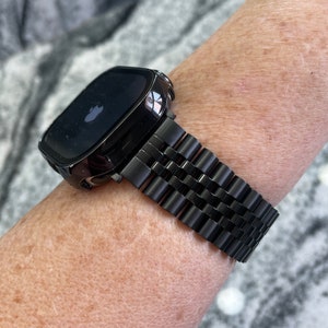 44mm,45mm,46mm,49mm Ultra Apple Watch Band stainless steel and or Black Pc Apple watch case w/built glass screen Apple Watch bands