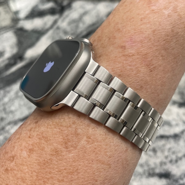 Apple Watch Ultra band in Titanium color stainless steel Apple Watch bands apple ultra Watch band Apple 44mm,46mm 49mm Apple Watch bands