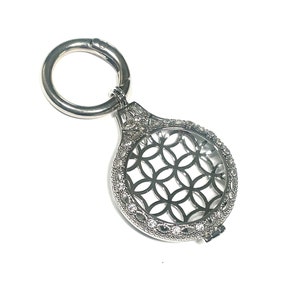 Apple AirTag case crystal White gold air tag holder Made with CRYSTALLIZED Swarovski Elements bling Apple Air Tag cases holder and or Airtag