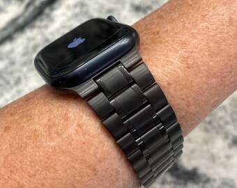 Apple Watchバンド 42mm 46mm 44,45mm,49mm Ultra 1/2/3/4 ブラック