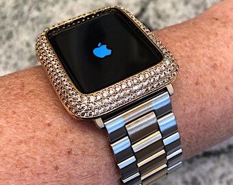 Silver/gold Apple Watch Band and or Lab 