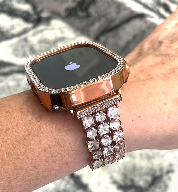 49mm Ultra Apple Watch Band With Cz and or Rose Gold Pc - Etsy