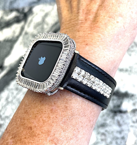 NEW Black Stone Rhinestone Apple Watch Band Classical Rhinestone Watch Band for Apple Watch main image 4