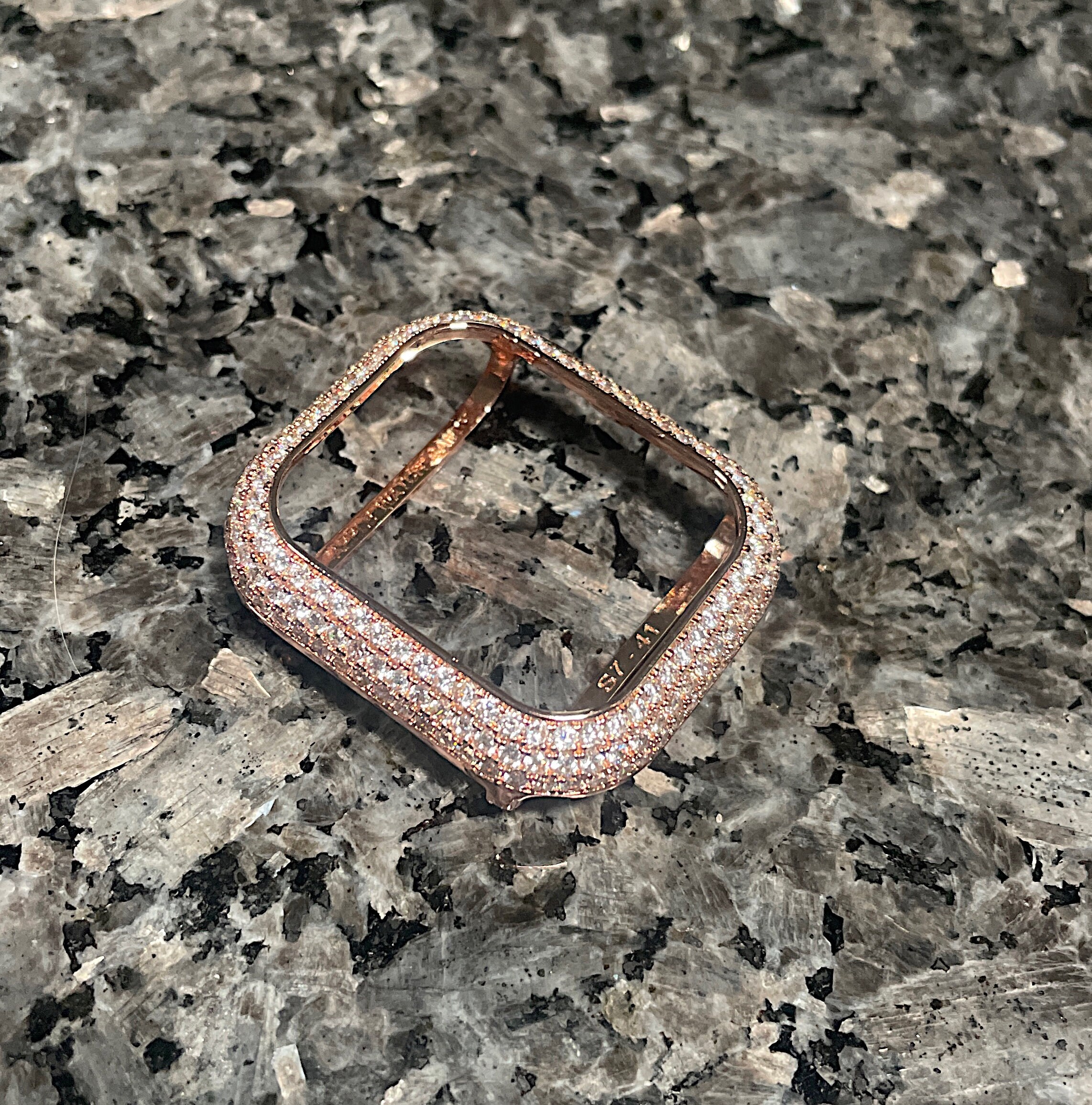 Rose Gold Diamond Apple Watch Crystal Band and or Bezel W  display picture 2