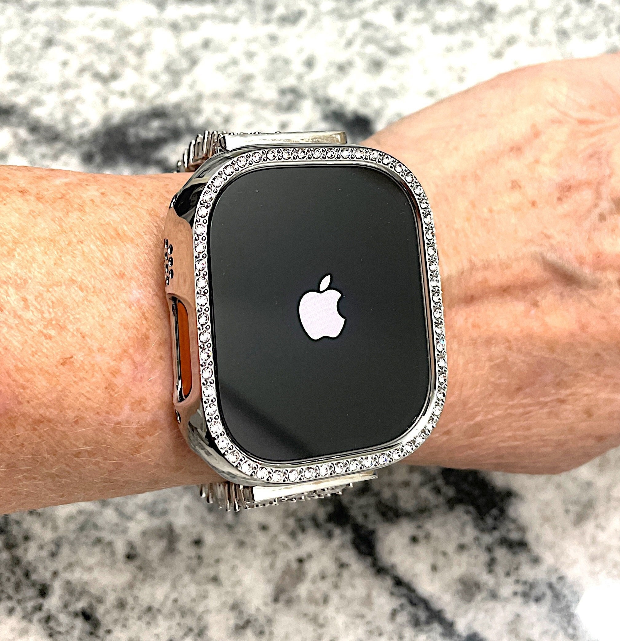 スワロフスキー　Apple Watch フレーム Sparkling case, For Apple Watch® Series 7, 41 mm, Silver