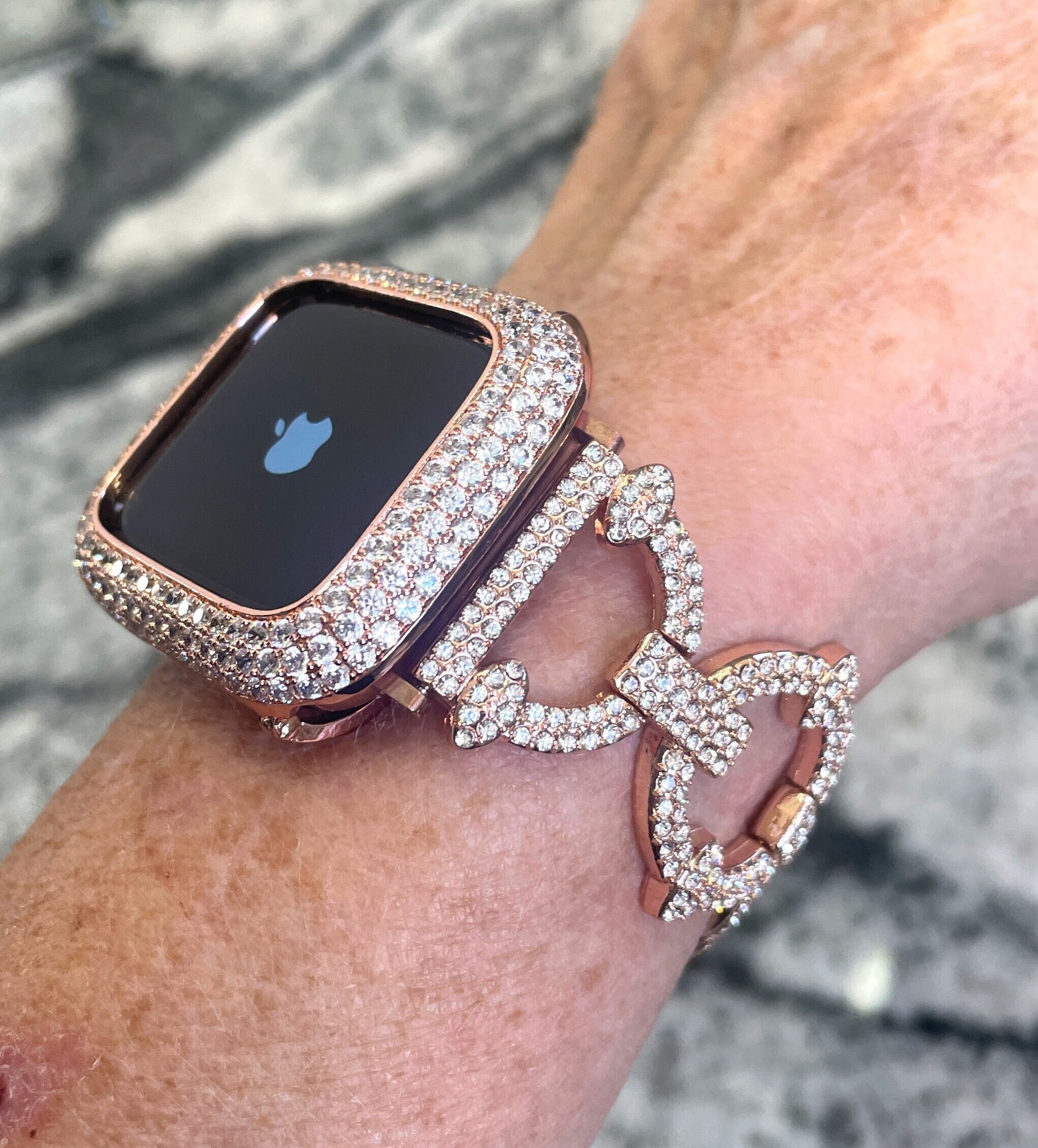Rose gold bling apple watch band new arrivals