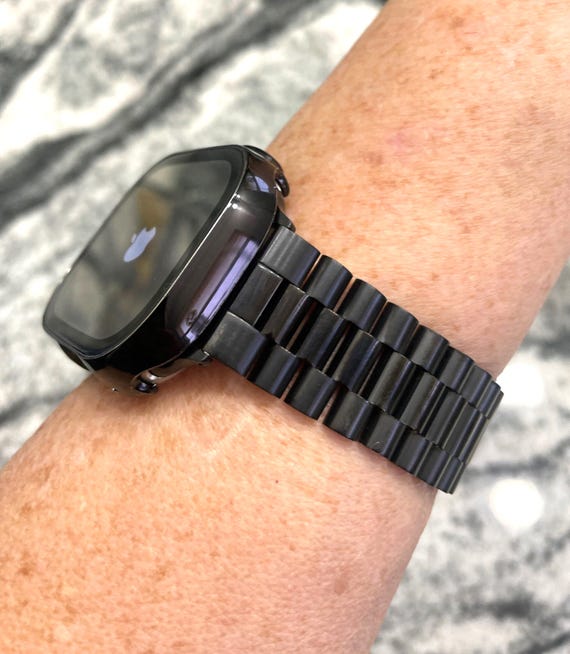 ブラック Apple Watch バンドおよび/またはスクリーンプロテクター内蔵