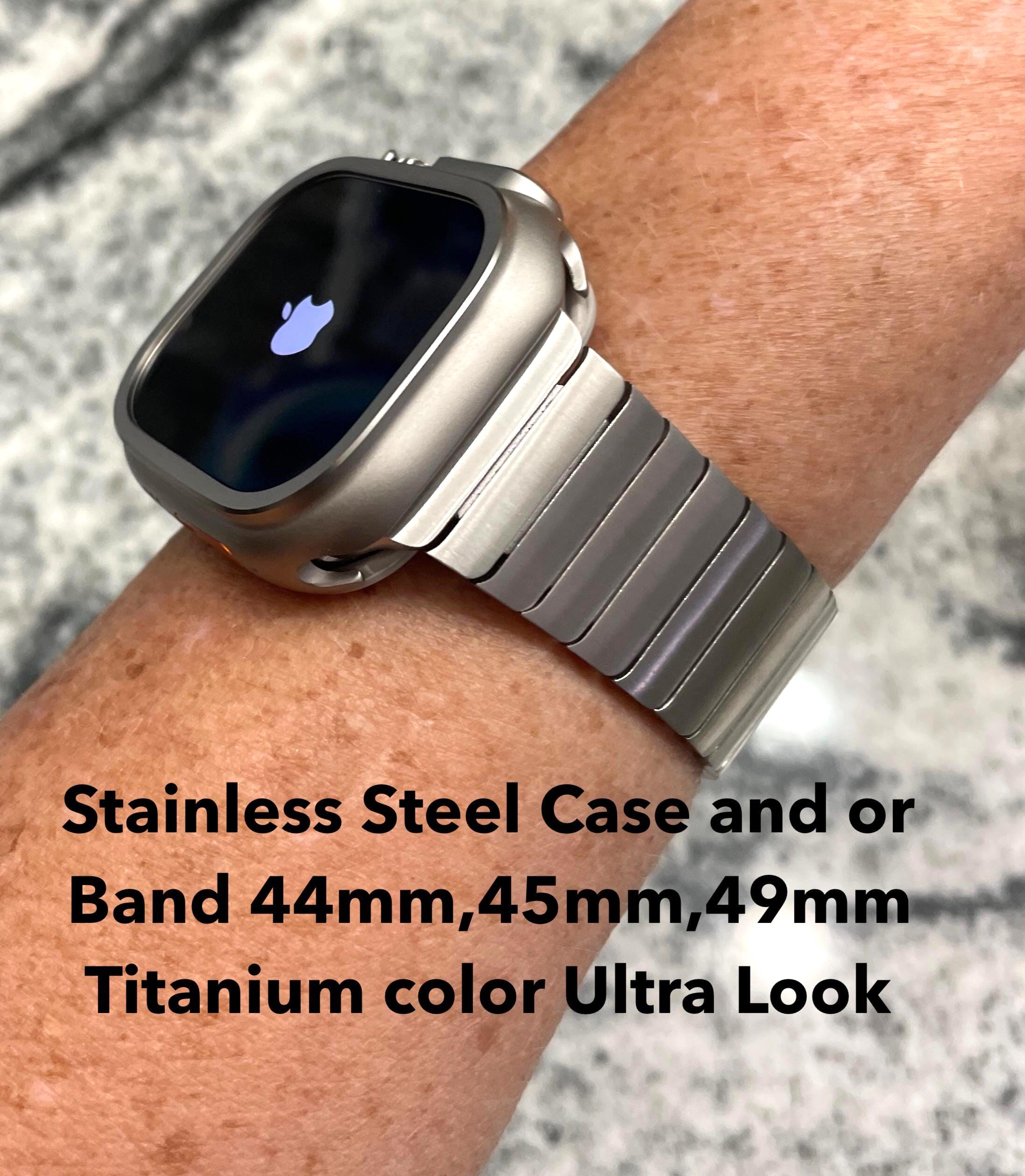 [手彫り]Apple Watch Case〜heritage (46/49mm) Metal Titanium Color Stainless Steel Case and or Titanium Alloy