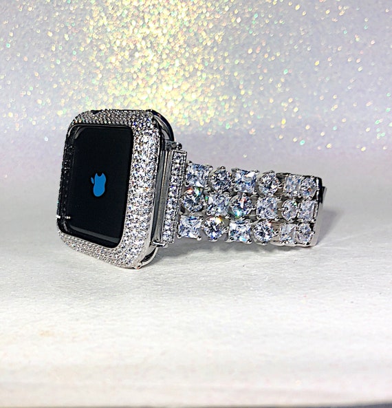 Lab Diamond Bezel Apple Watch 