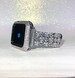 White gold Watch Band and or Lab Diamond Bezel Apple Watch case Iwatch bling 38,40,42,44,41,45mm case cover Bumper Series 1,23,4,5,6,7,8,SE 