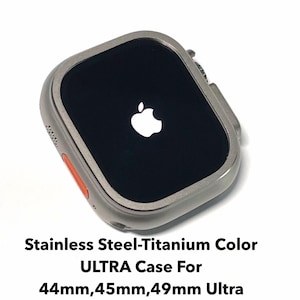 Metal Apple Watch Ultra Titanium color stainless steel case metal Apple Watch case The Ultra look for sizes 44mm,45mm,49mm Ultra Apple Watch