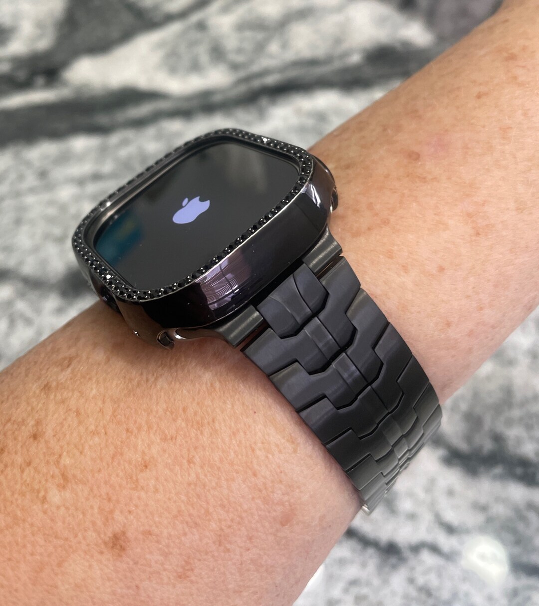 49mm Ultra Apple Watch Ultra Band and or Black 1 Row Crystal Apple Watch Case Apple Watch Bands