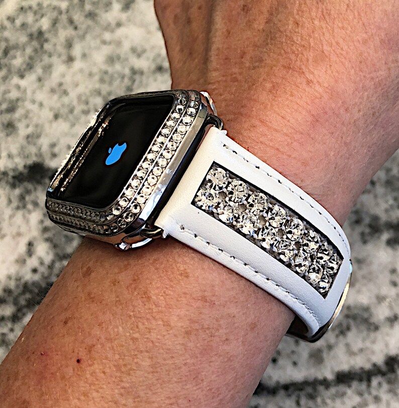 Super Bling Apple Watch Band /Bezel with Clear Swarovski Etsy