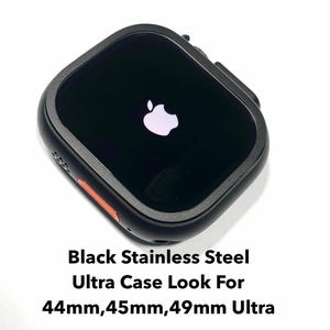 Metal 49 Ultra Apple Watch zwarte roestvrijstalen kast metalen Apple Watch-kast Apple Watch maten 44 mm, 45 mm, 49 mm ultra 1-2 zwart Apple Watch