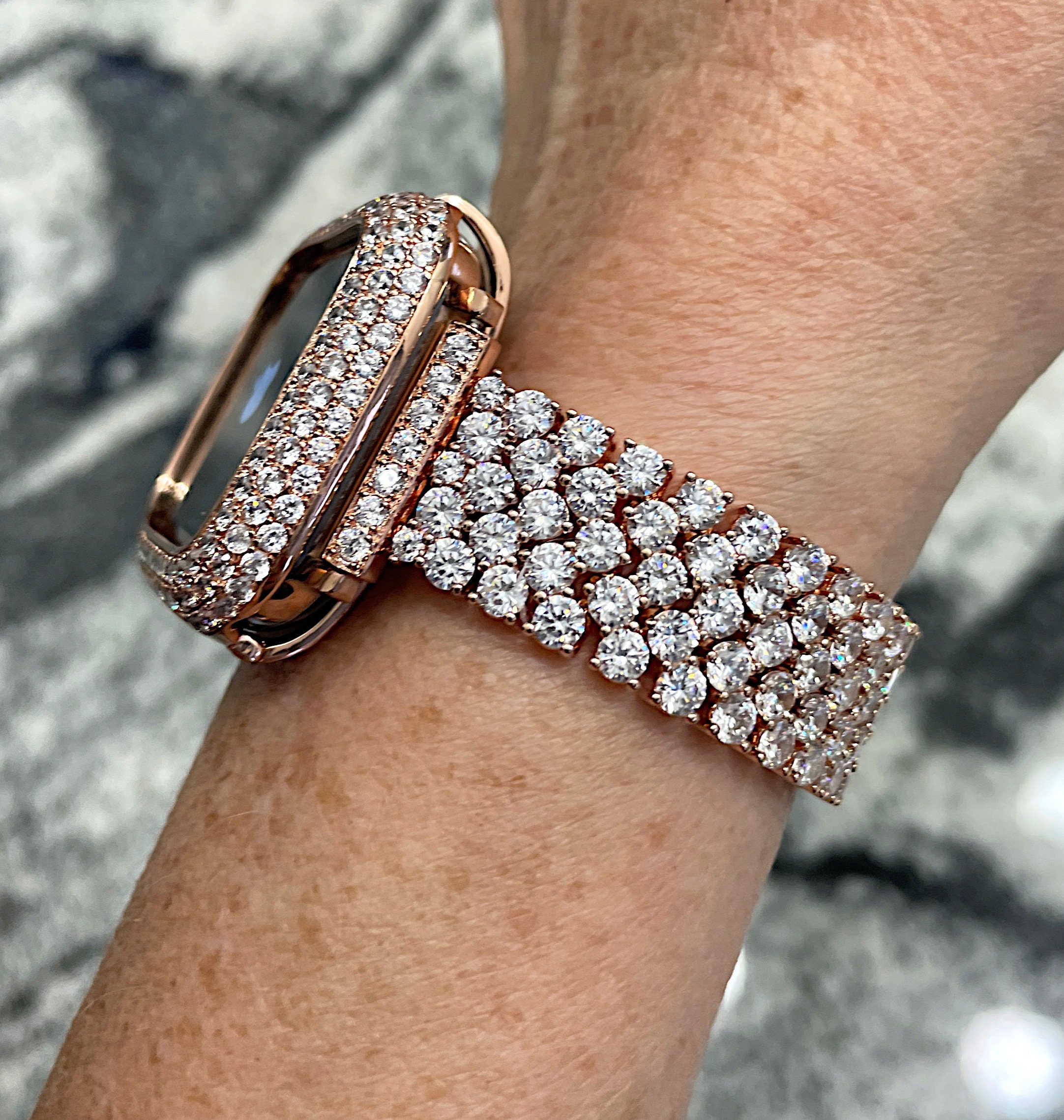 WATCH & BRACELET SET_  90 DAY Warranty high-end prototypes. Real Lab Diamonds & MEN main image 4
