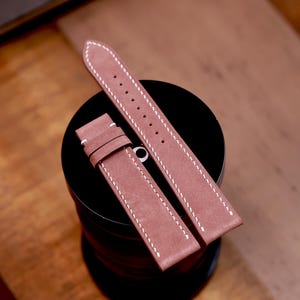 Nubuck smooth Light Reddish Brown slim watch strap 24mm,22mm,21mm,20mm,19mm,18mm,16mm-NUBUCK TRON