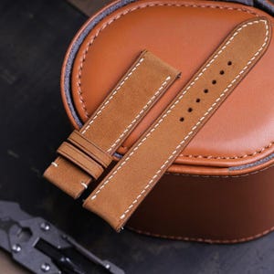 Nubuck smooth Golden slim watch strap 24mm,22mm,21mm,20mm,19mm,18mm,16mm-NUBUCK TRON-GOLDEN