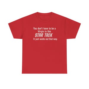 Star Trek Humor Unisex Heavy Cotton Tee, Geeky T-Shirt, Space Adventure Shirt, Sci-Fi Fan Gift, Casual Wear, Pop Culture Apparel