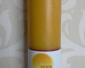 Handmade 100% Beeswax Candle - 9" column pillar