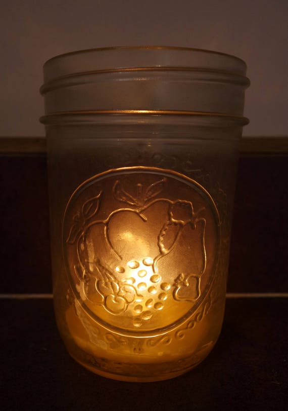 4 ounce Ball glass jar Handmade 100/% Beeswax Candle